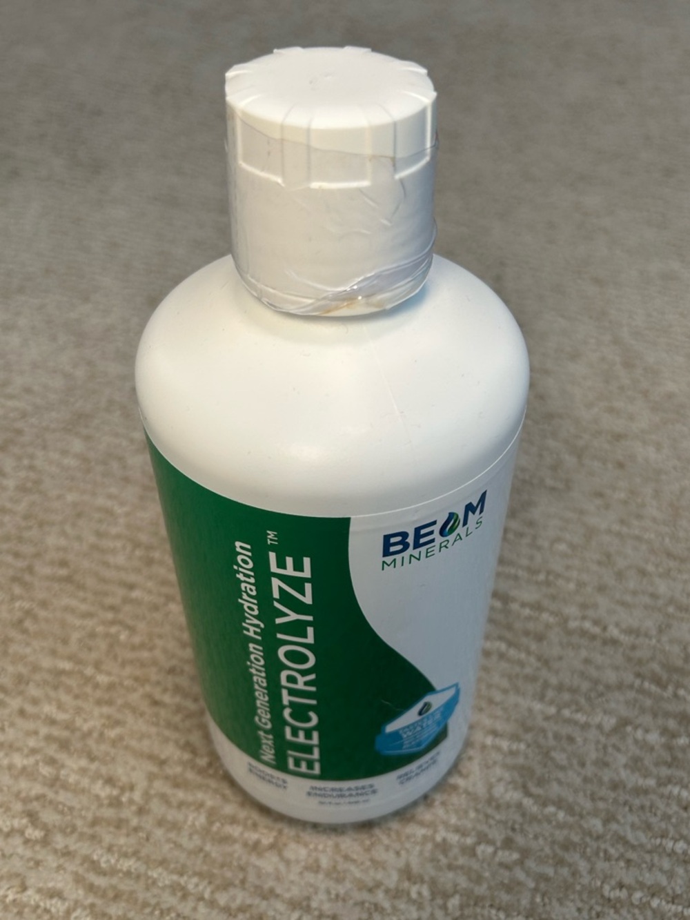 BEAM Minerals ElectrolYZE Hydration Drink Mix - White & Green Bottle